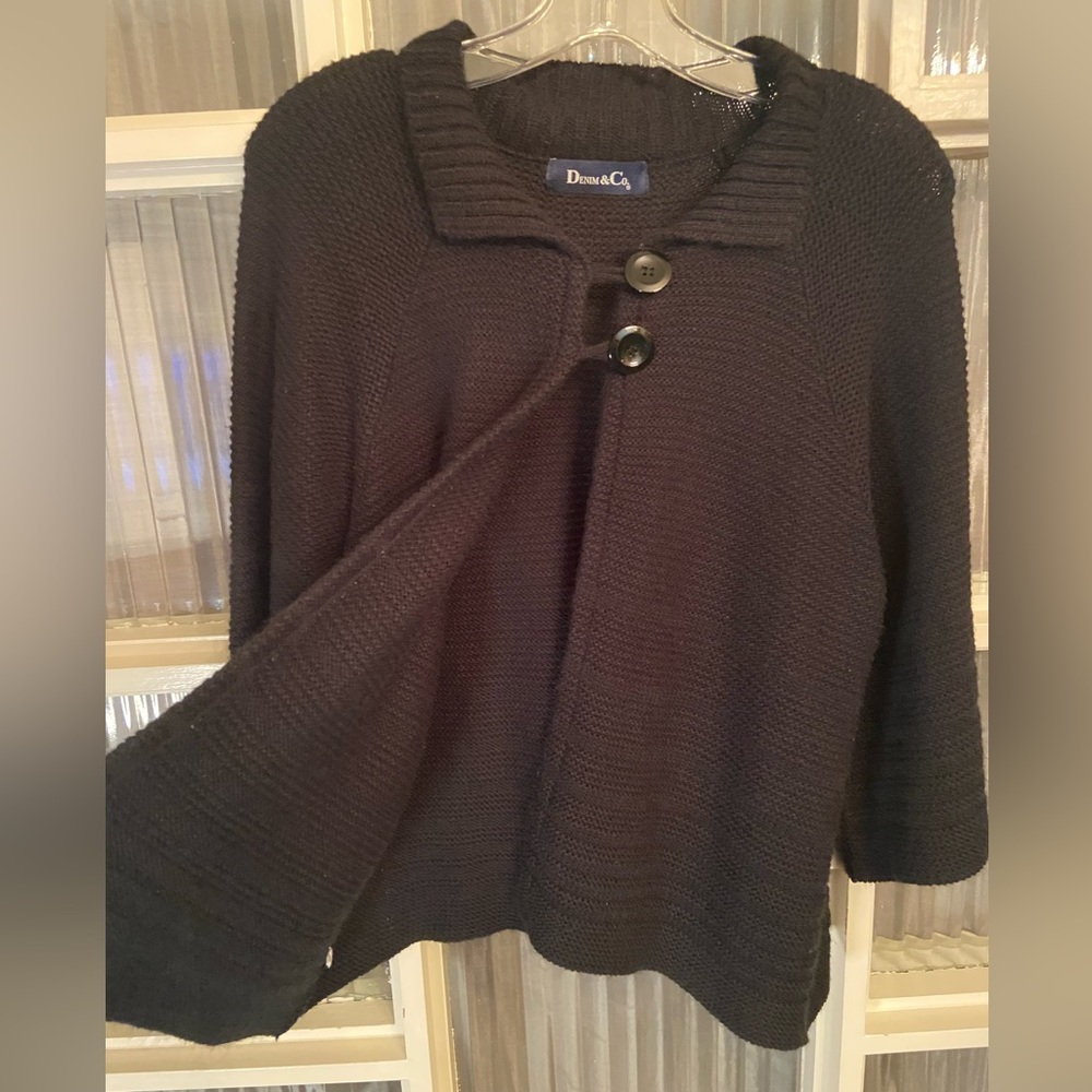 Denim&Co Two Button Cardigan - Picture 8 of 14